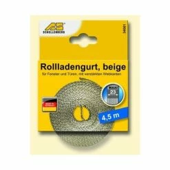 Schellenberg Courroie De Volet Roulant 23 Mm/4,5 M Beige - 34501