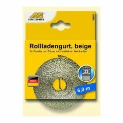 Schellenberg Courroie De Volet Roulant 23mm/6,0 M Beige - 36001