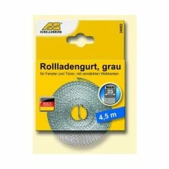 Schellenberg Courroie De Volet Roulant 23 Mm/4,5 M Gris - 34502