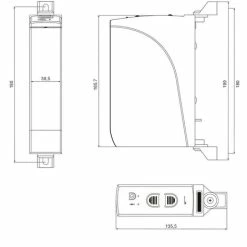 Schellenberg 22637 RD35 Enrouleur De Sangle électrique 14 Mm Force De Traction (max.) 12 Kg En Façade -SCHELLENBERG Soldes 2022 72451327 4